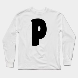 Letter P Long Sleeve T-Shirt